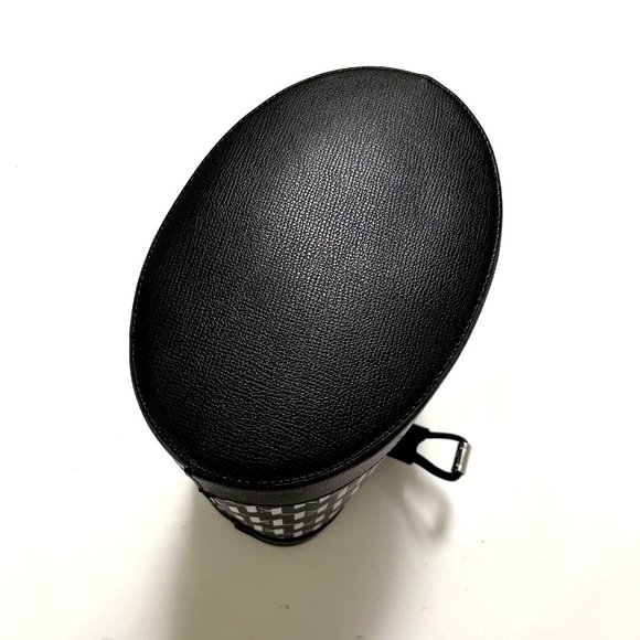 Karl Lagerfeld Paris Adele Logo Monogram Bucket Bag Black Gray Crossbody NWT - Picture 9 of 12